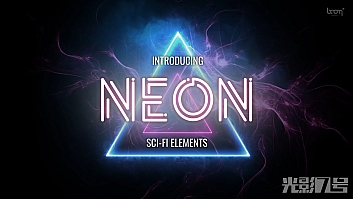 750种现代霓虹灯未来科幻元素爆炸撞击动作粒子纹理飞过氛围SFX音效库 Boom Library Neon