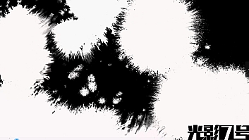 水墨晕开动画和水墨转场视频素材