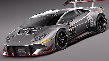 高精度兰博基尼飓风跑车3D模型