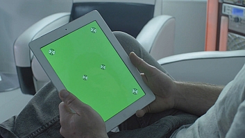 平板电脑绿幕跟踪素材